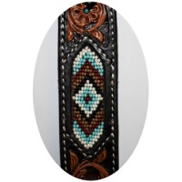 Western uzda na čelnik LIGHT BLUE