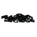 Elastike za grivo SILICONE BLACK, 500 kos
