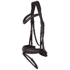 Angleška anatomska uzda SOFT BOMBASTIC BLACK EDITION
