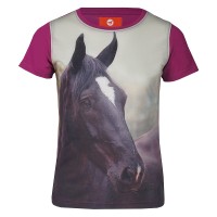 Otroška majica s kratkimi rokavi RED HORSE, z motivom konja