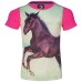 Otroška majica s kratkimi rokavi RED HORSE OLLIE, z motivom konja