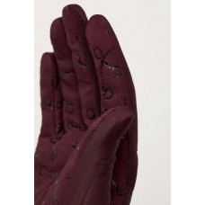 HORZE ženske jahalne rokavice ARIELLE - bordo rdeče