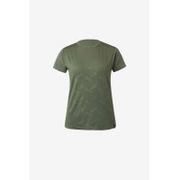 HORZE majica s kratkimi rokavi NINA, olivno zelena - funkcijski material