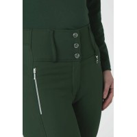 HORZE ženske jahalne hlače z visokim pasom ANDREA - zelene