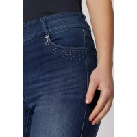HORZE ženske jeans hlače KAIA s kristalčki