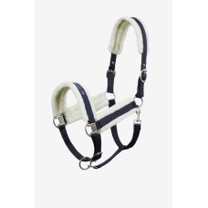 Horze oglavka PLATINUM FUR - temno modra