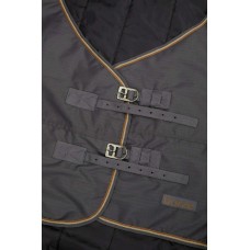 Nepremočljiva dežna odeja HORZE GLASGOW z vratom, 150g - Pearl Grey
