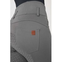 HORZE ženske jahalne hlače TARA - Steel Grey