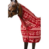 HORZE flis odeja CHRISTMAS, z vratnim delom