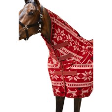 HORZE flis odeja CHRISTMAS, z vratnim delom