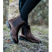 Otroški jahalni gležnjarji LEATHER, usnjeni