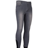 Moške jahalne hlače JEANS LOOK full grip s silikoni