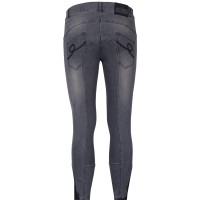 Moške jahalne hlače JEANS LOOK full grip s silikoni