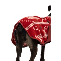 HORZE topel pasji plašček iz flisa CHRISTMAS