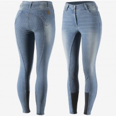 HORZE ženske jeans jahalne hlače KAIA
