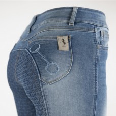 HORZE ženske jeans jahalne hlače KAIA