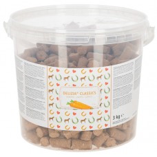 Piškotki za konje v vedru DELIZIA, KORENJE - 3kg