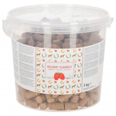 Piškotki za konje v vedru DELIZIA, MALINA - 3kg