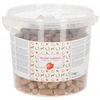 Piškotki za konje v vedru DELIZIA, JAGODA - 3kg