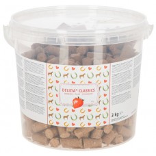 Piškotki za konje v vedru DELIZIA, JAGODA - 3kg