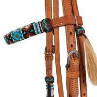 Pool's western uzda NAVAJO PEARLS