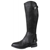 Gamaše LEATHER, pravo usnje z elastiko