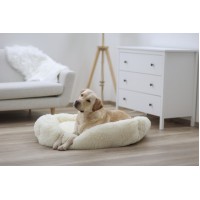 Pasja postelja FLUFFY KVADRATNA, topla in mehka