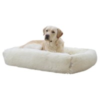 Pasja postelja FLUFFY KVADRATNA, topla in mehka