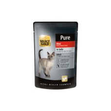 Mačja hrana SELECT GOLD PURE, govedina v omaki, 85g Mačja hrana SELECT GOLD PURE, govedina v omaki, 85g