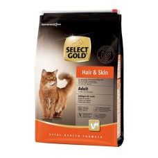 Mačja hrana SELECT GOLD HAIR AND SKIN, perutnina z lososom, 3kg Mačja hrana SELECT GOLD HAIR AND SKIN, perutnina z lososom, 3kg