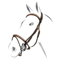 Angleška uzda Equestro Clincher Rosegold Angleška uzda Equestro Clincher Rosegold
