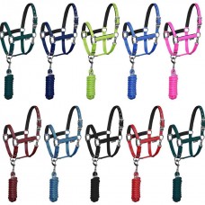 Set oglavka + povodec EQUESTRO SHINY FITTINGS