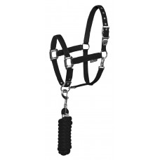 Set oglavka + povodec EQUESTRO SHINY FITTINGS