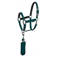 Set oglavka + povodec EQUESTRO SHINY FITTINGS