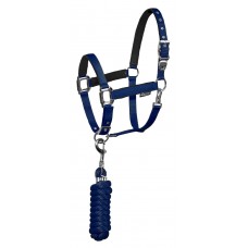Set oglavka + povodec EQUESTRO SHINY FITTINGS