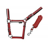 Oglavka in povodec EQUESTRO WHITE TRIM