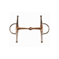 Brzda FULL CHEEK COPPER INOX 18mm Brzda FULL CHEEK COPPER INOX 18mm