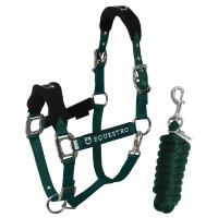 Set oglavka + povodec EQUESTRO SHAPED - temno zelena Set oglavka + povodec EQUESTRO SHAPED - temno zelena