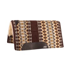 Western podsedelnica CLASSIC EQUINE SENSORFLEX, filc/volna 86 x 96 cm, coffe/seafum
