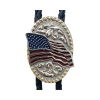 Western kravata AMERICAN FLAG