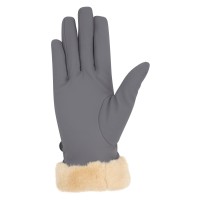 Zimske jahalne rokavice HV POLO GARNET sive