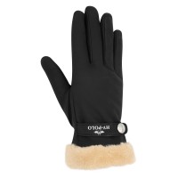 Zimske jahalne rokavice HV POLO GARNET črne