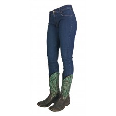 Ranchgirls - Ženske kavbojke OSWSA model BETSY srednje temen jeans