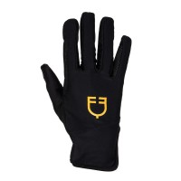 Jahalne rokavice EQUESTRO® SPECIAL rumen LOGO Jahalne rokavice EQUESTRO® SPECIAL rumen LOGO