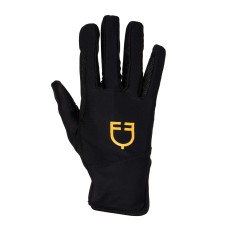 Jahalne rokavice EQUESTRO® SPECIAL rumen LOGO Jahalne rokavice EQUESTRO® SPECIAL rumen LOGO