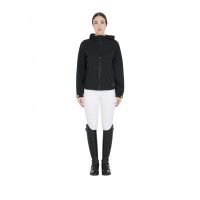 Dežna jahalna jakna EQUESTRO THREE LAYER, črna