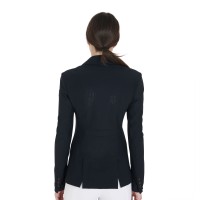 EQUESTRO® ženski tekmovalni suknjič PERFORATED - črn