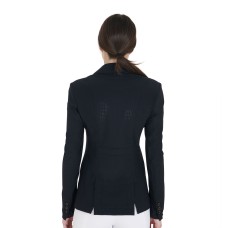 EQUESTRO® ženski tekmovalni suknjič PERFORATED - črn