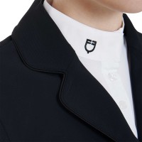 EQUESTRO® ženski tekmovalni suknjič PERFORATED - črn