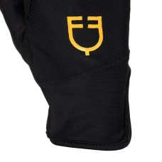 Jahalne rokavice EQUESTRO® SPECIAL rumen LOGO